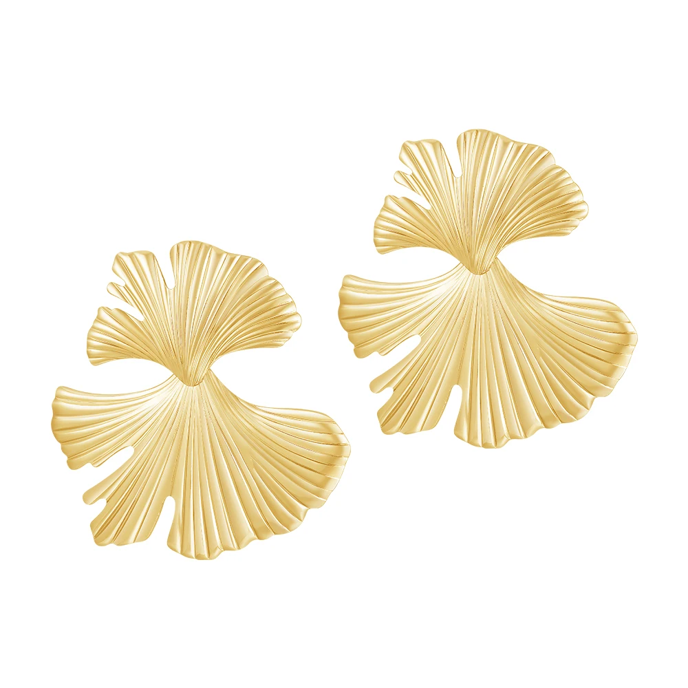 Maple Leaf Stud Earrings - Image 5