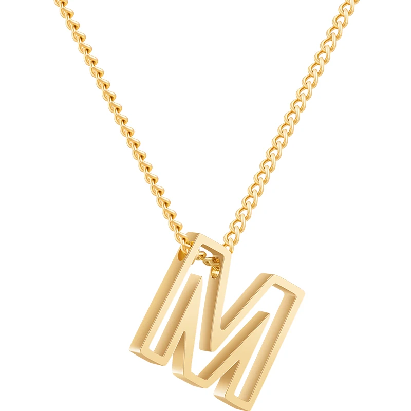 Letter Pendant Necklace - Image 6