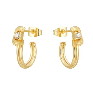 Striped Stud Earrings