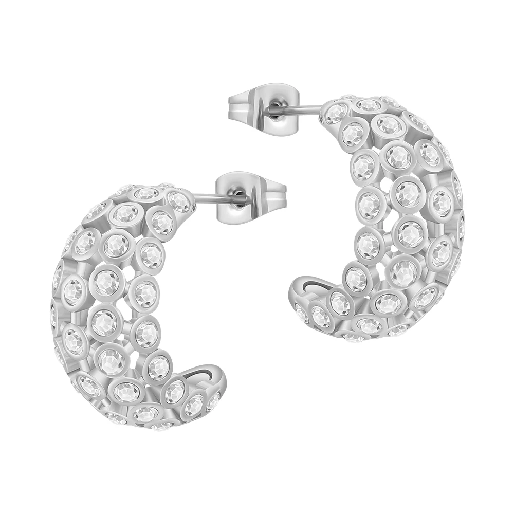 C Shaped Stud Earrings - Image 7
