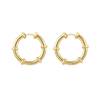 Bead Hoop Earrings