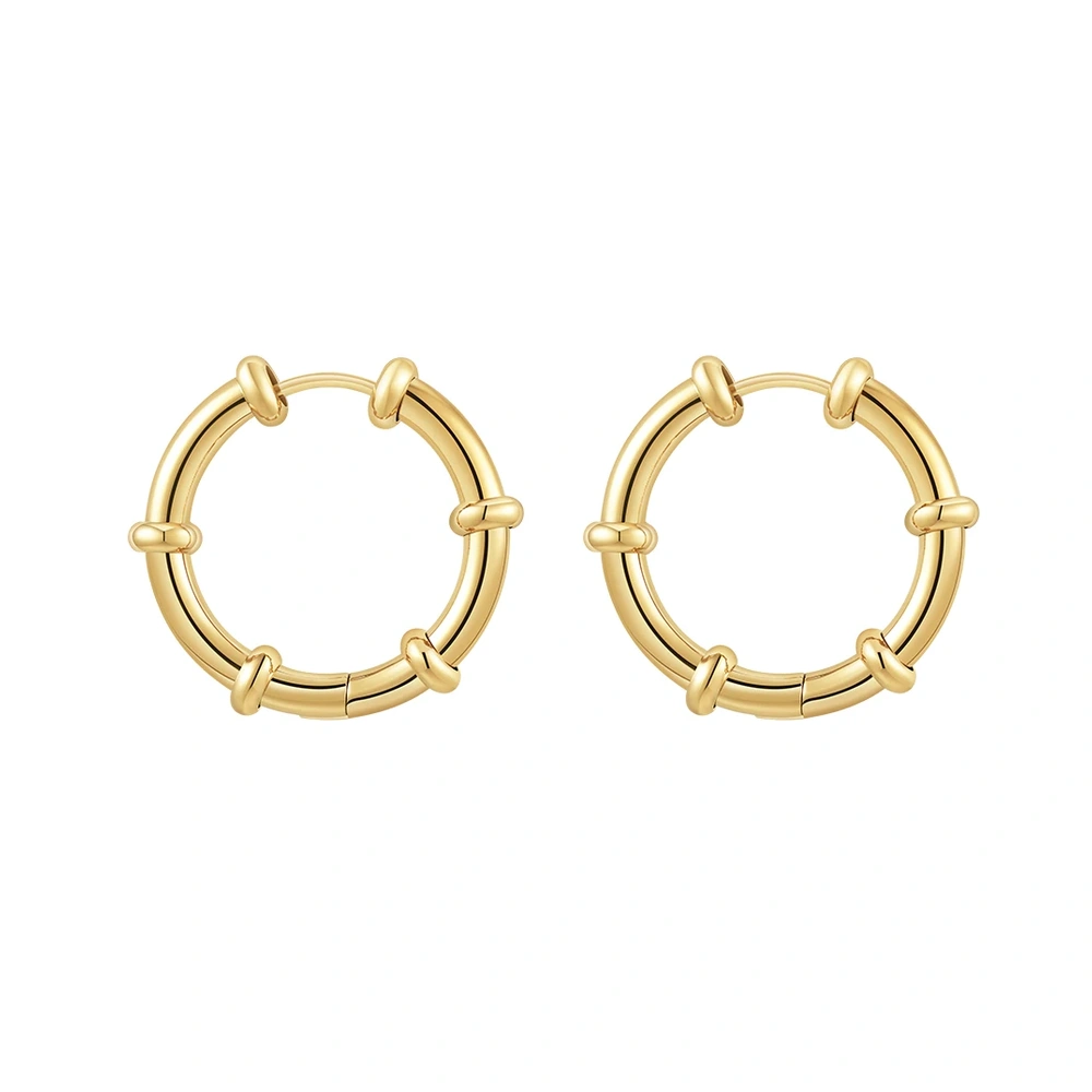 Bead Hoop Earrings