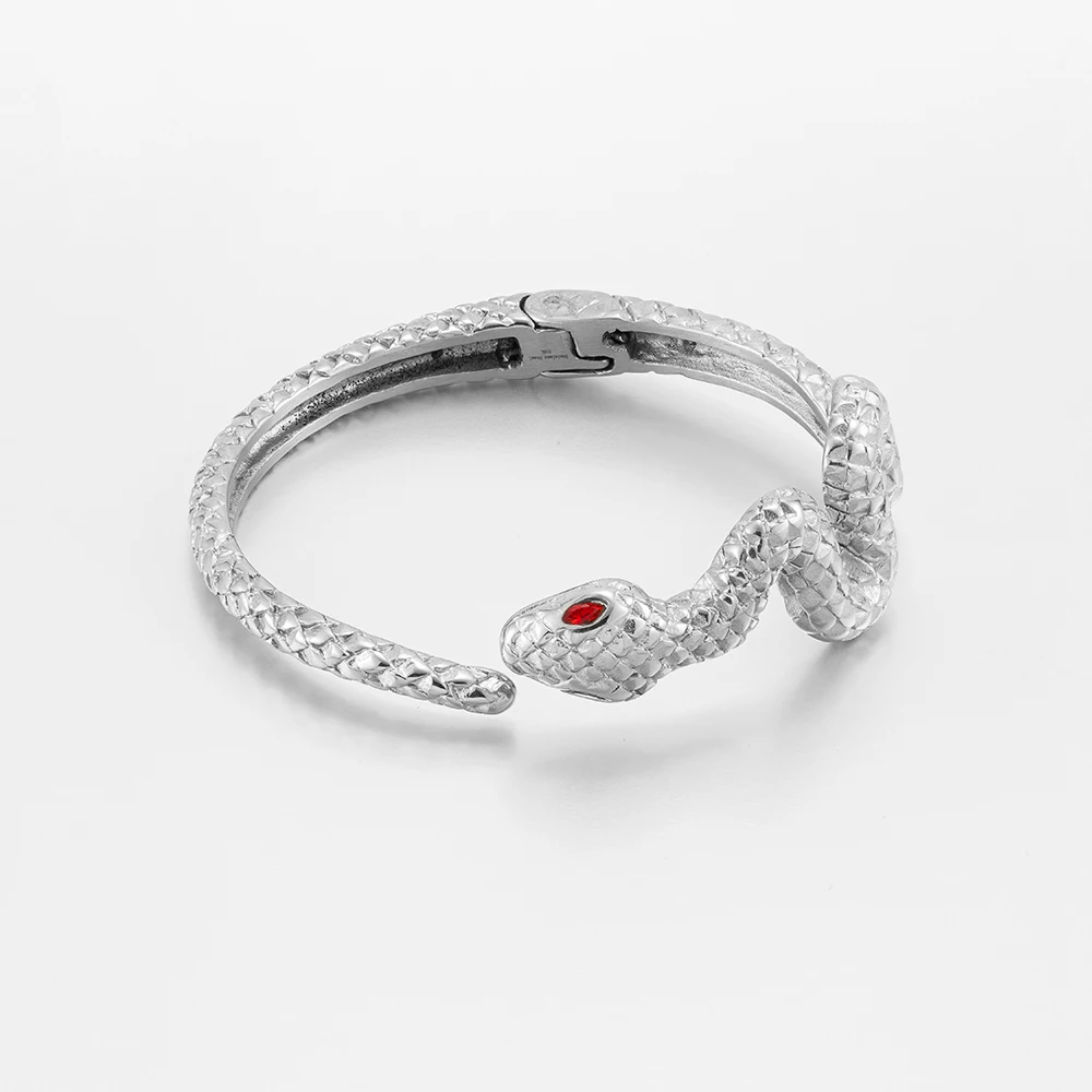Snake Elastic Cuff Bracelet - Image 7