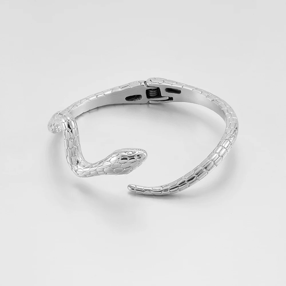 Snake Elastic Cuff Bracelet - Image 10