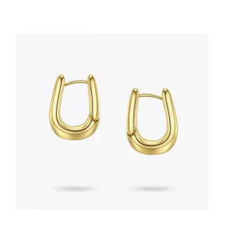 U Shape Hoop Earrings