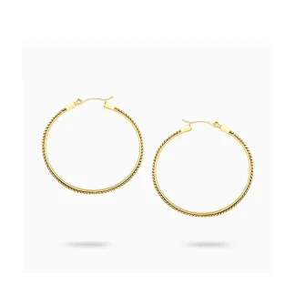 Snake Bone Hoop Earrings