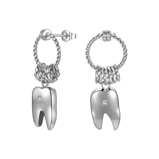 Goth Teeth Drop Earrings
