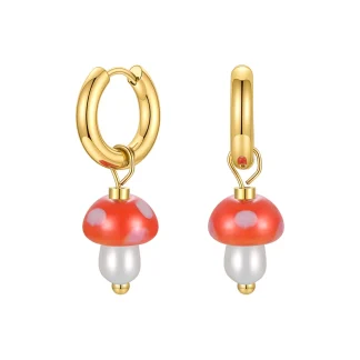 Mushroom Drop Earrings