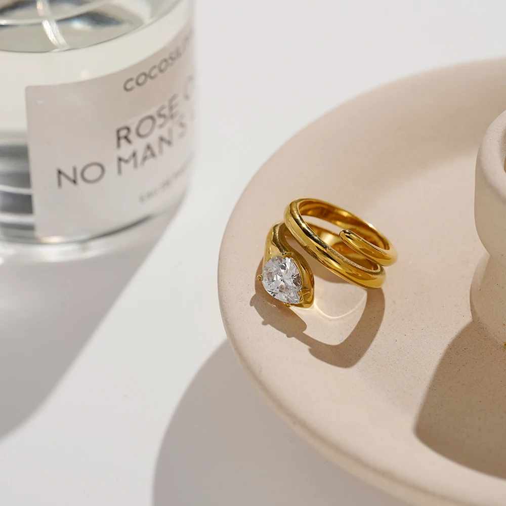 Snake Shape Zircon Ring - Image 2