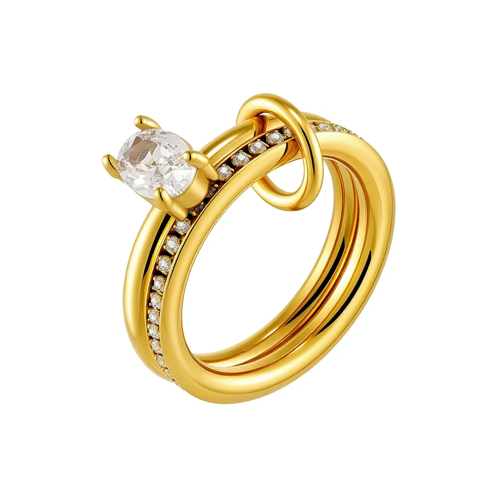 Classic Oval Zircon Ring