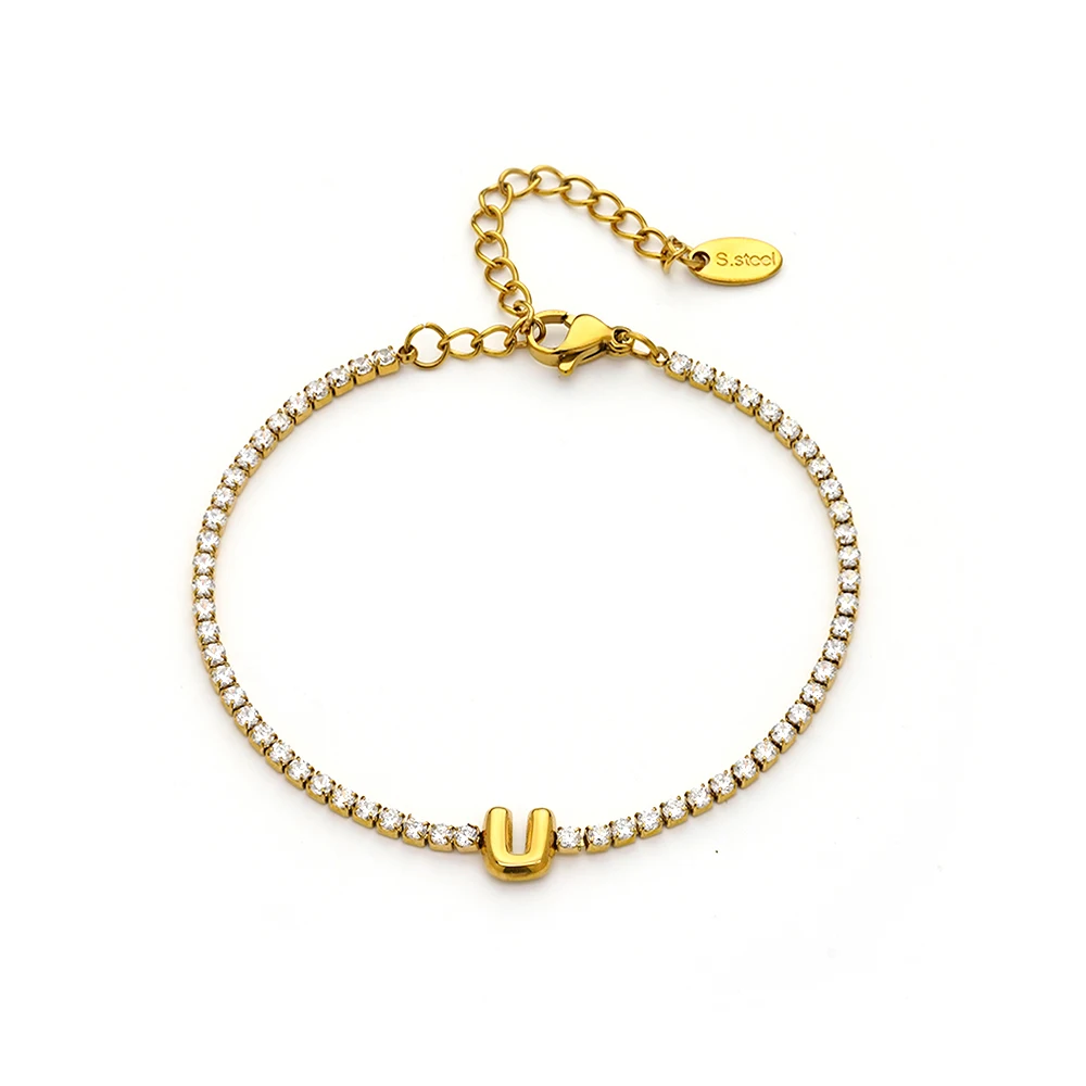 Letter Zircon Bracelet - Image 27