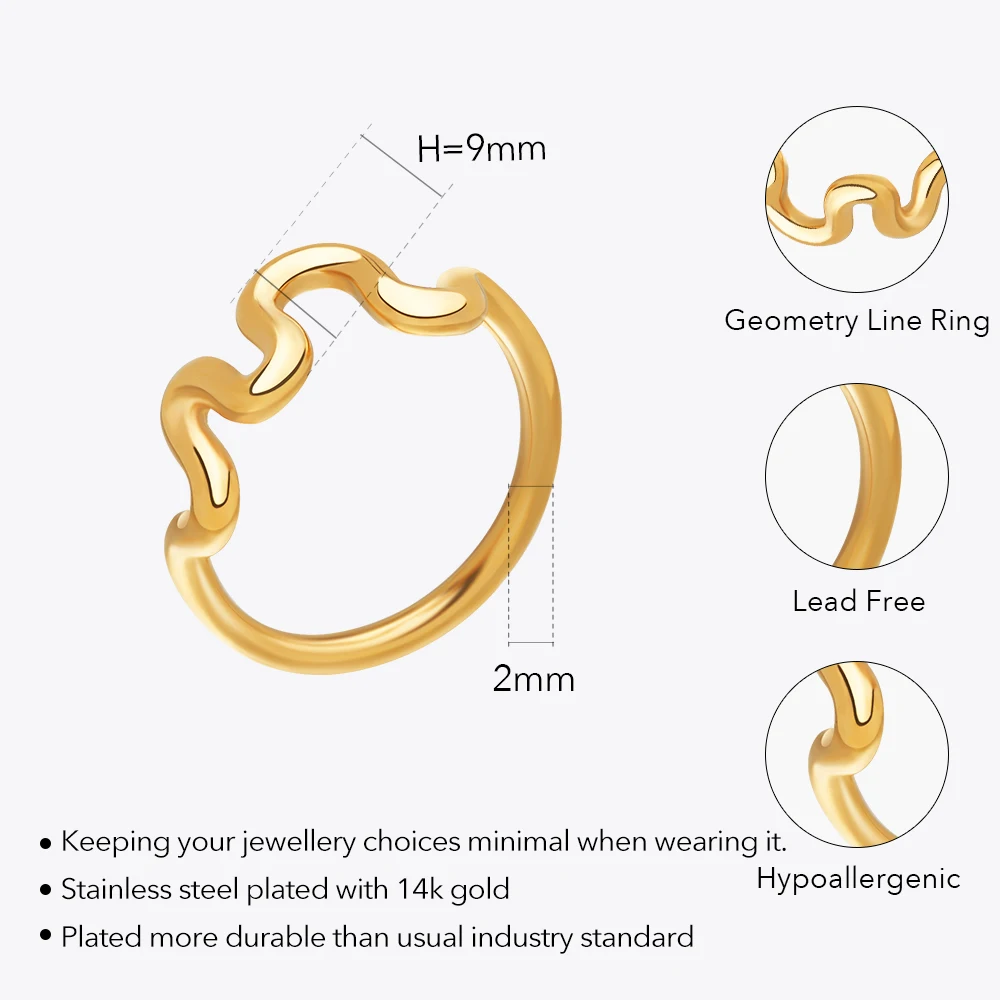 Geometric Line Ring - Image 5