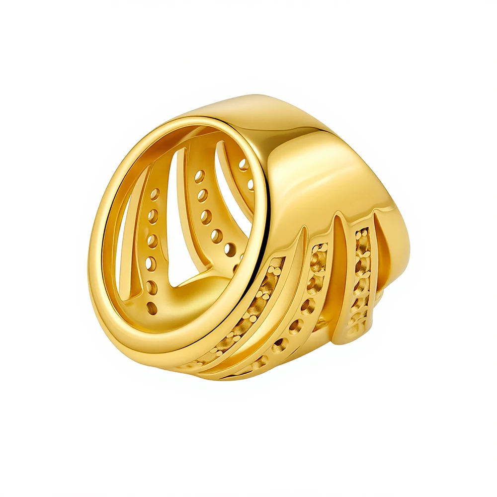 Statement Oval Wide Ring