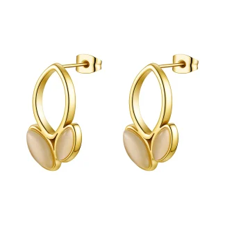 Hollow Leaf Shape Stud Earrings
