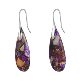 Resin Emperor Stone Stud Earrings