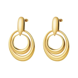 Double Layer Drop Earrings