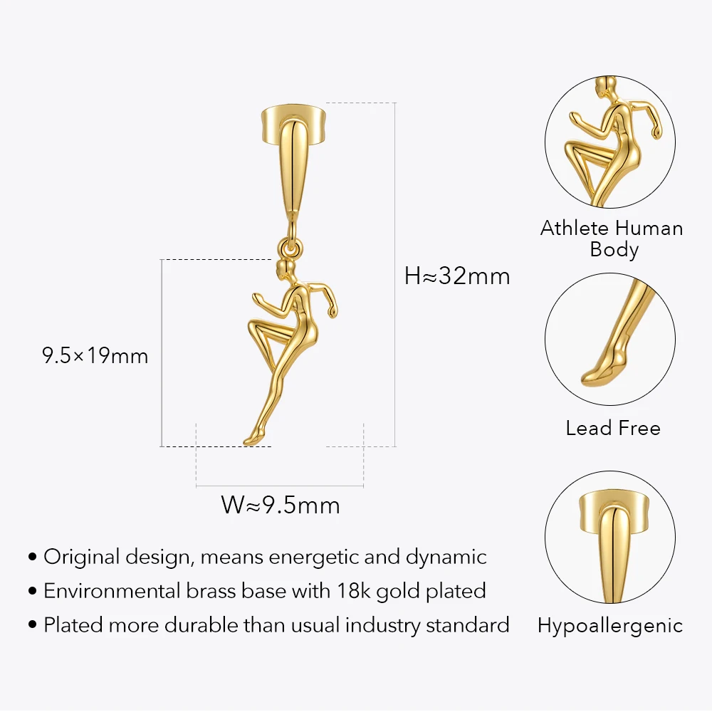 Athlete Dancer Drop Earrings - Image 7
