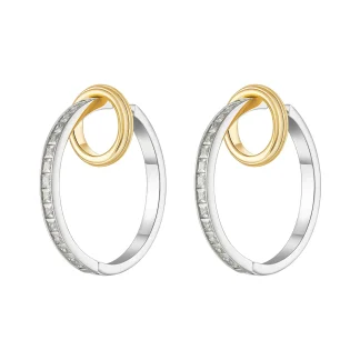 Stripe Hoop Earrings