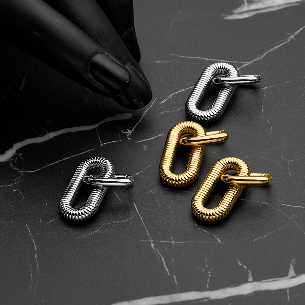 Twist U Shape Stud Earrings - Image 3