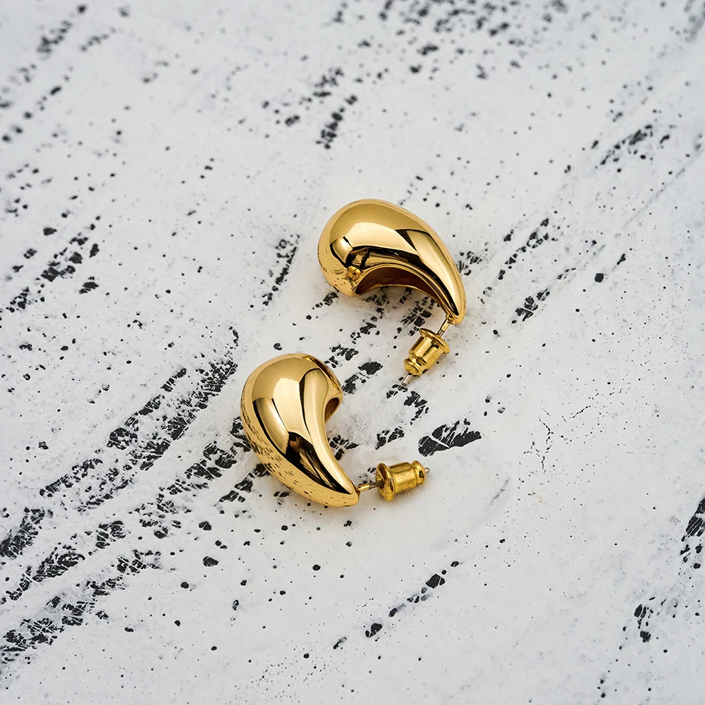 Mini Glossy Stud Earrings - Image 3