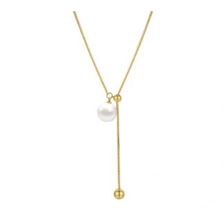 Snake Pearl Movable Necklace