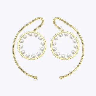Pearl Circle Ear Cuff