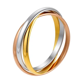Layered Three Tone Ring