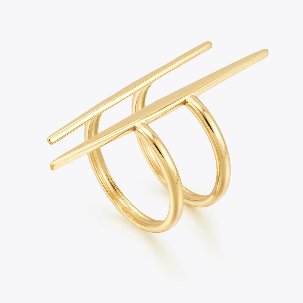 Curved Adjustable Open Ring