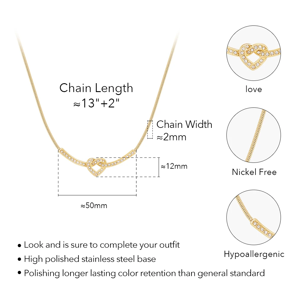 Heart Zircon Necklace - Image 6