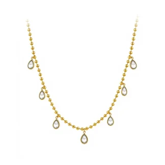 Zircon Rain Drop Necklace