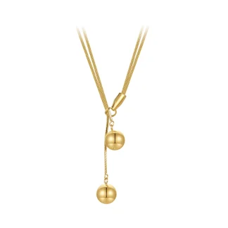 Double Ball Pendant Necklace