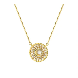 Sun Double Sided Mother Necklace