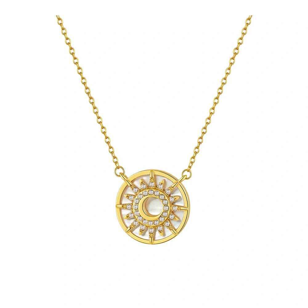 Sun Double Sided Mother Necklace