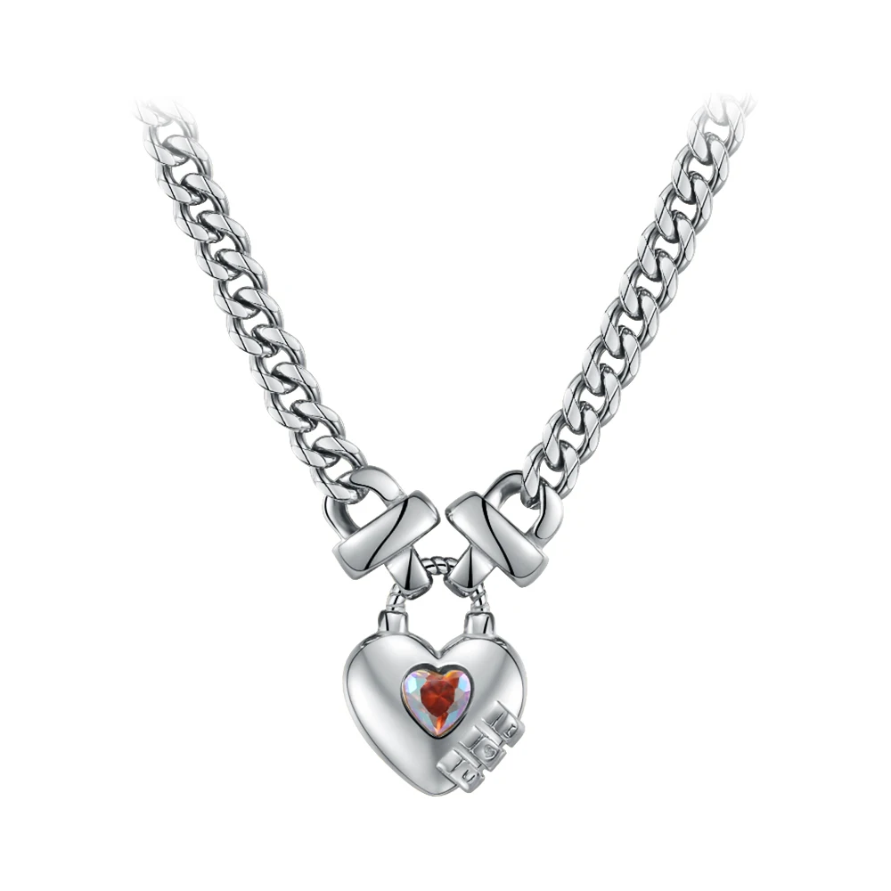 Heart Zircon Pendant Necklace - Image 4