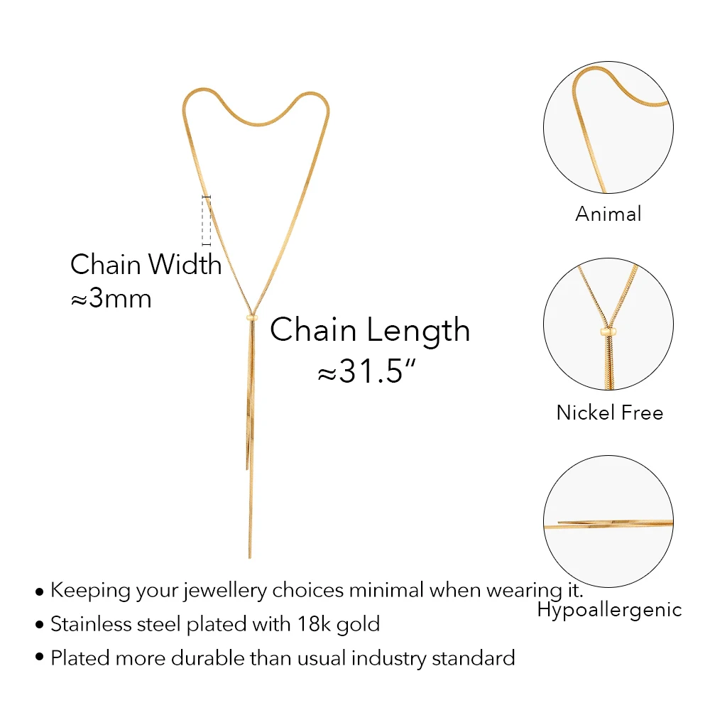 Double Layer Sliding Necklace - Image 6