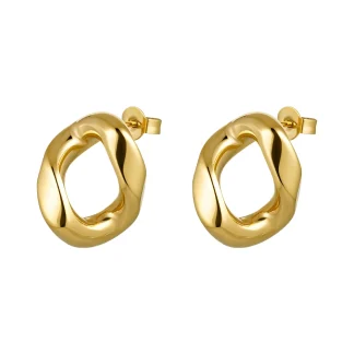 Irregular Chain Stud Earrings