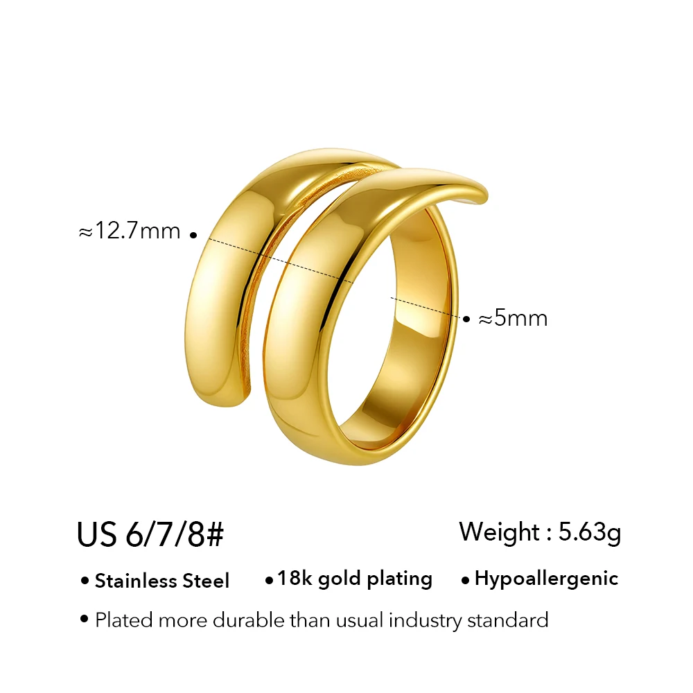 Geometry Irregular Fold Ring - Image 6