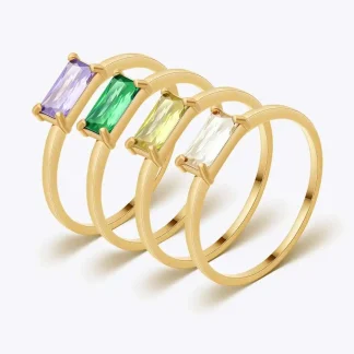Multicolor Zircon Ring