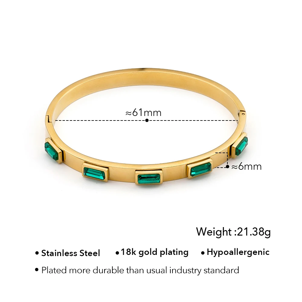 Rectangle Zircon Bracelet - Image 7