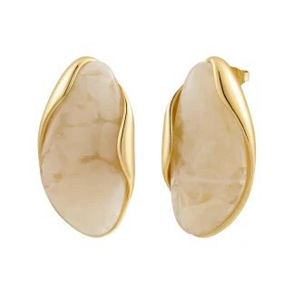 Oval Branches Stud Earrings