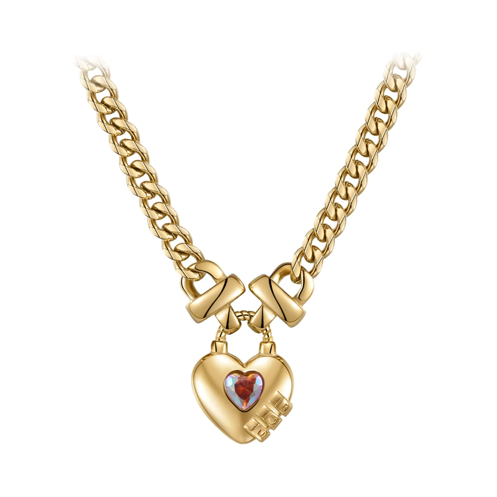 Heart Zircon Pendant Necklace - Image 5