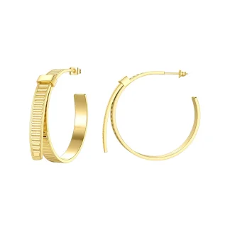 Cable Tie Knot Hoop Earrings