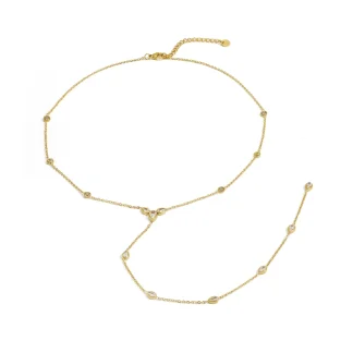 Simple Thin Zircon Necklace
