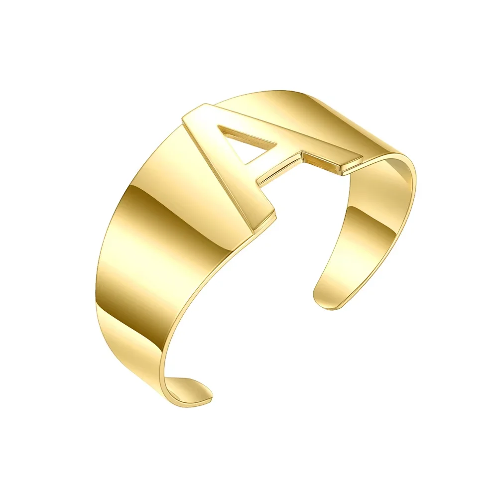 Punk Hollow Initial Letter Ring/Bracelet - Image 7