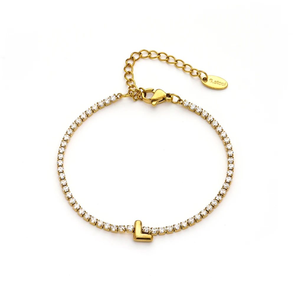 Letter Zircon Bracelet - Image 17