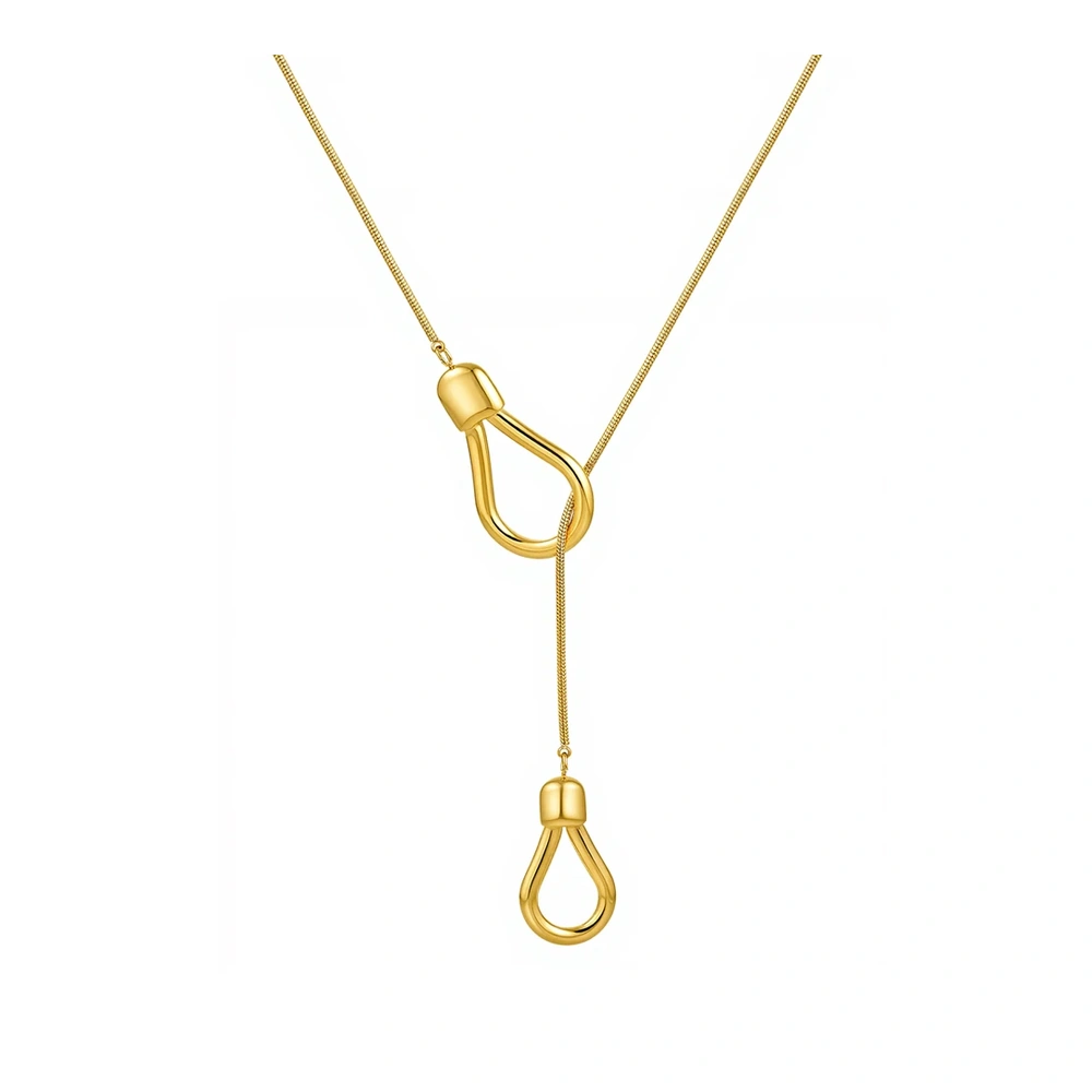 Y Shape Knot Sweater Necklace