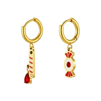 Christmas Deer Zircon Stud Earrings