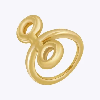 Art Double Round Ring
