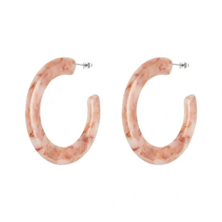 Resin Hoop Earrings