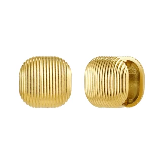 Double Heart Whorl Stud Earrings